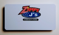 A Custom Printed Name Tag Printed With Your Logo (no personalization) Magnetic option avail.